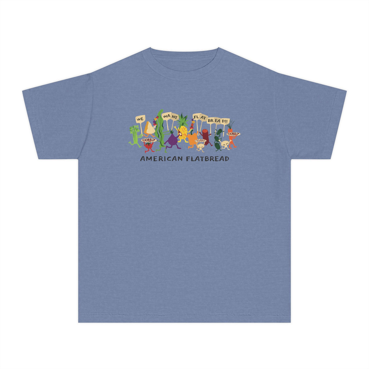 Kids Power to the Pizza Tee || Comfort Colors