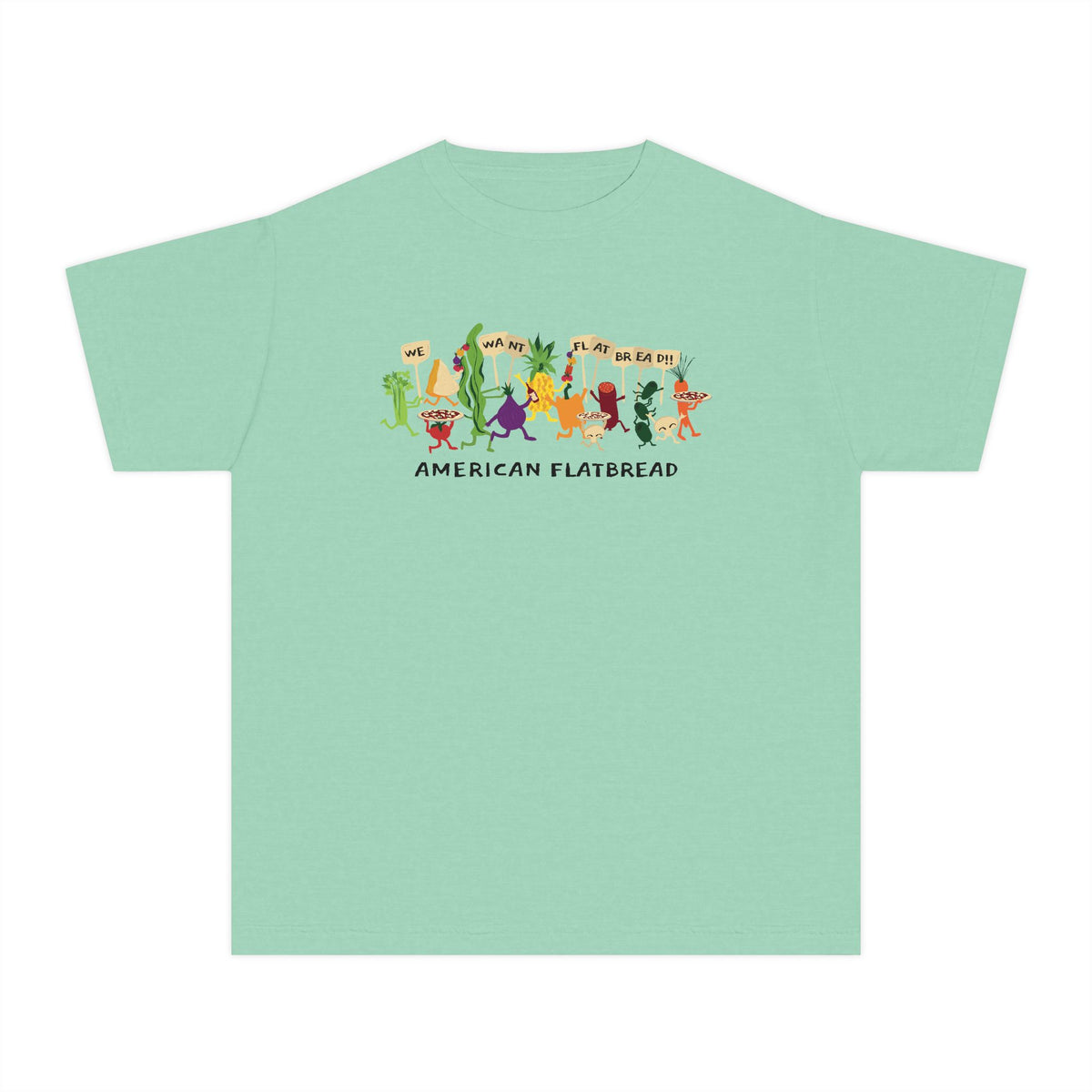Kids Power to the Pizza Tee || Comfort Colors