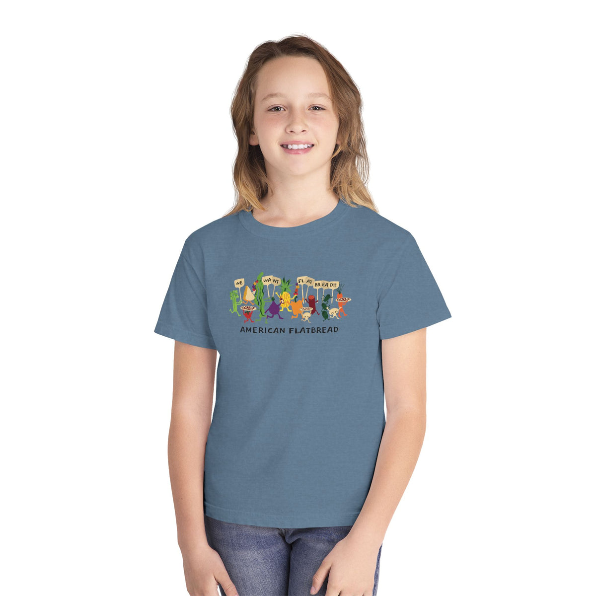 Kids Power to the Pizza Tee || Comfort Colors