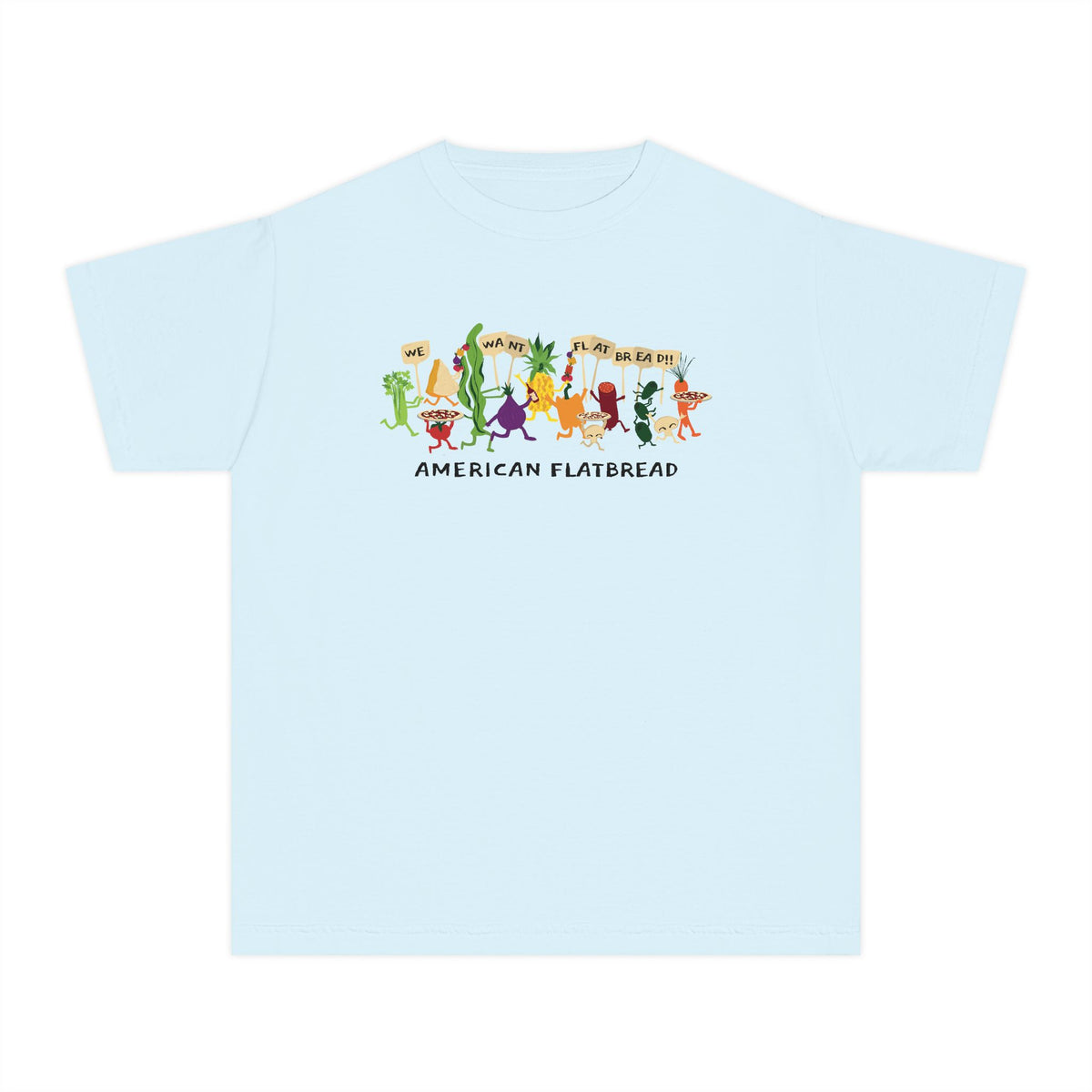 Kids Power to the Pizza Tee || Comfort Colors