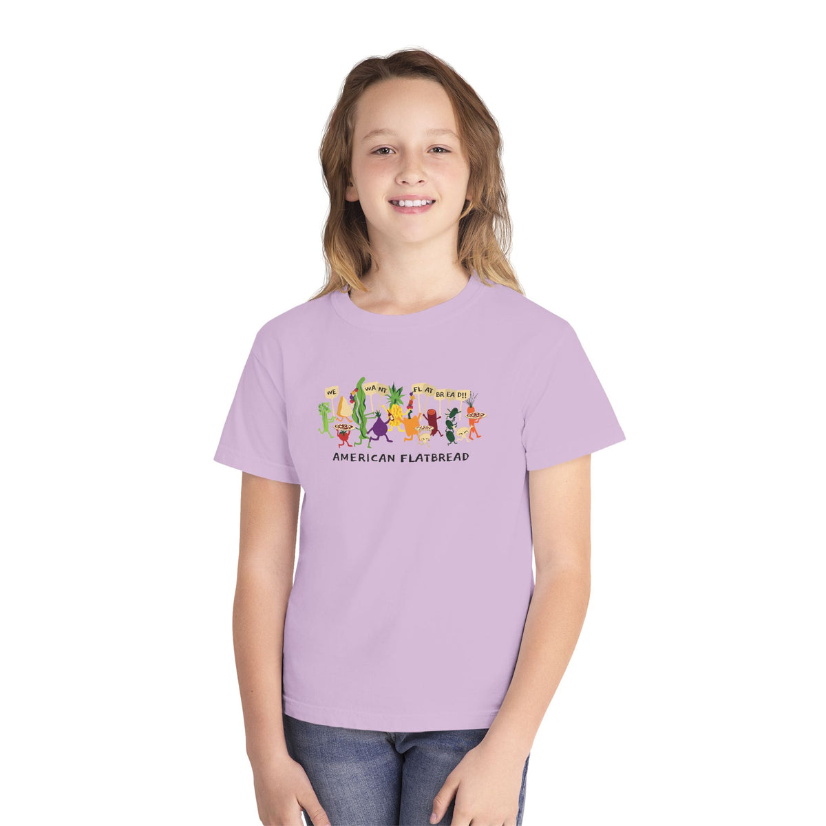 Kids Power to the Pizza Tee || Comfort Colors