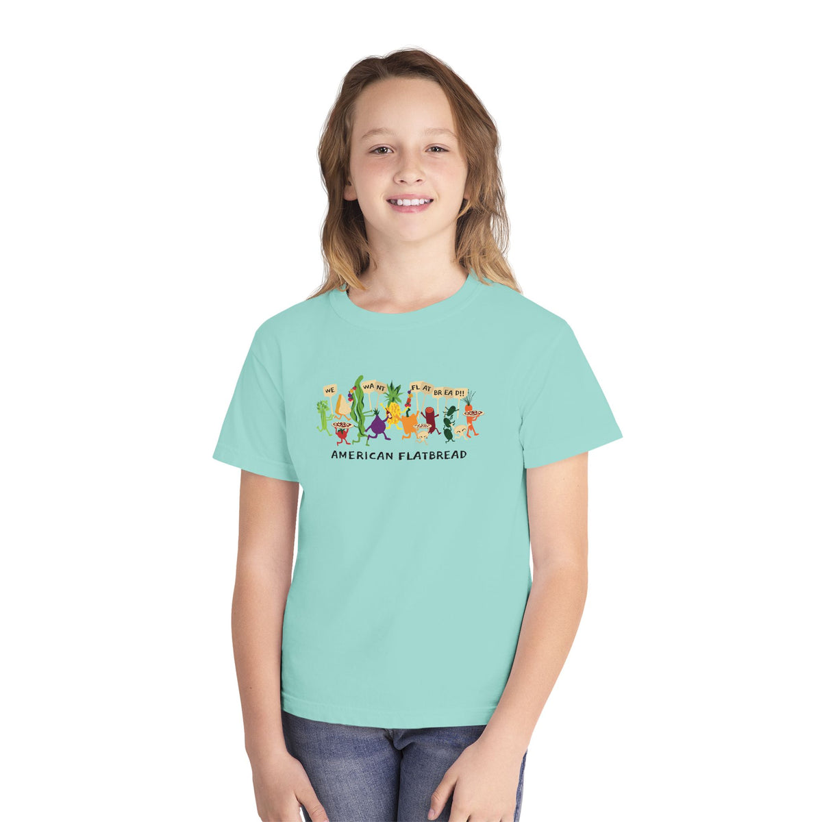 Kids Power to the Pizza Tee || Comfort Colors