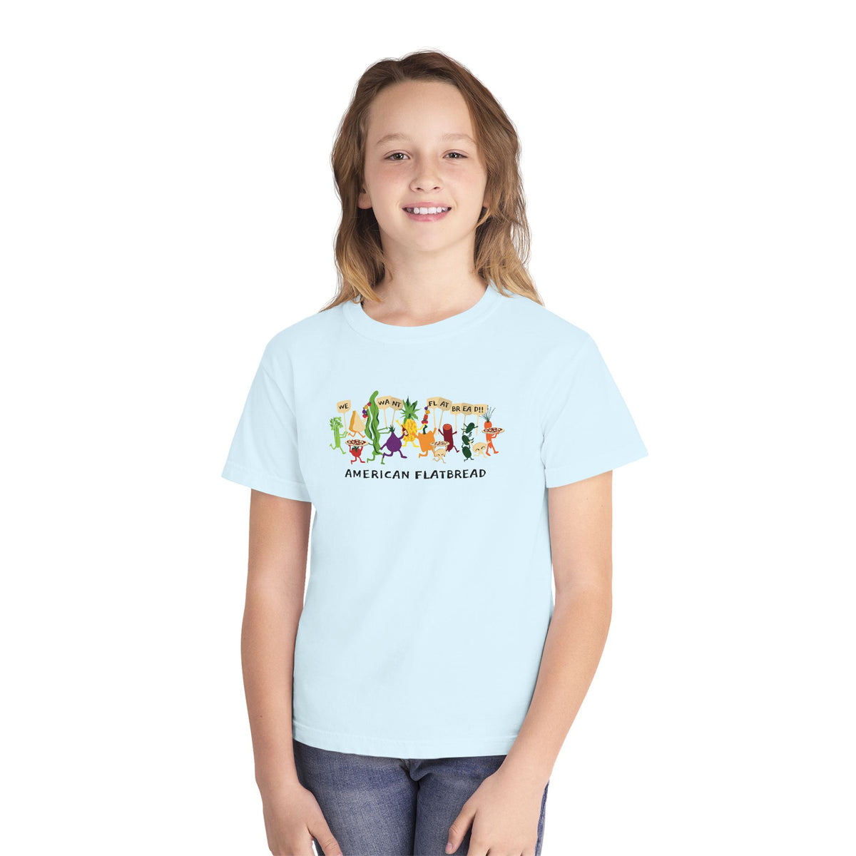 Kids Power to the Pizza Tee || Comfort Colors