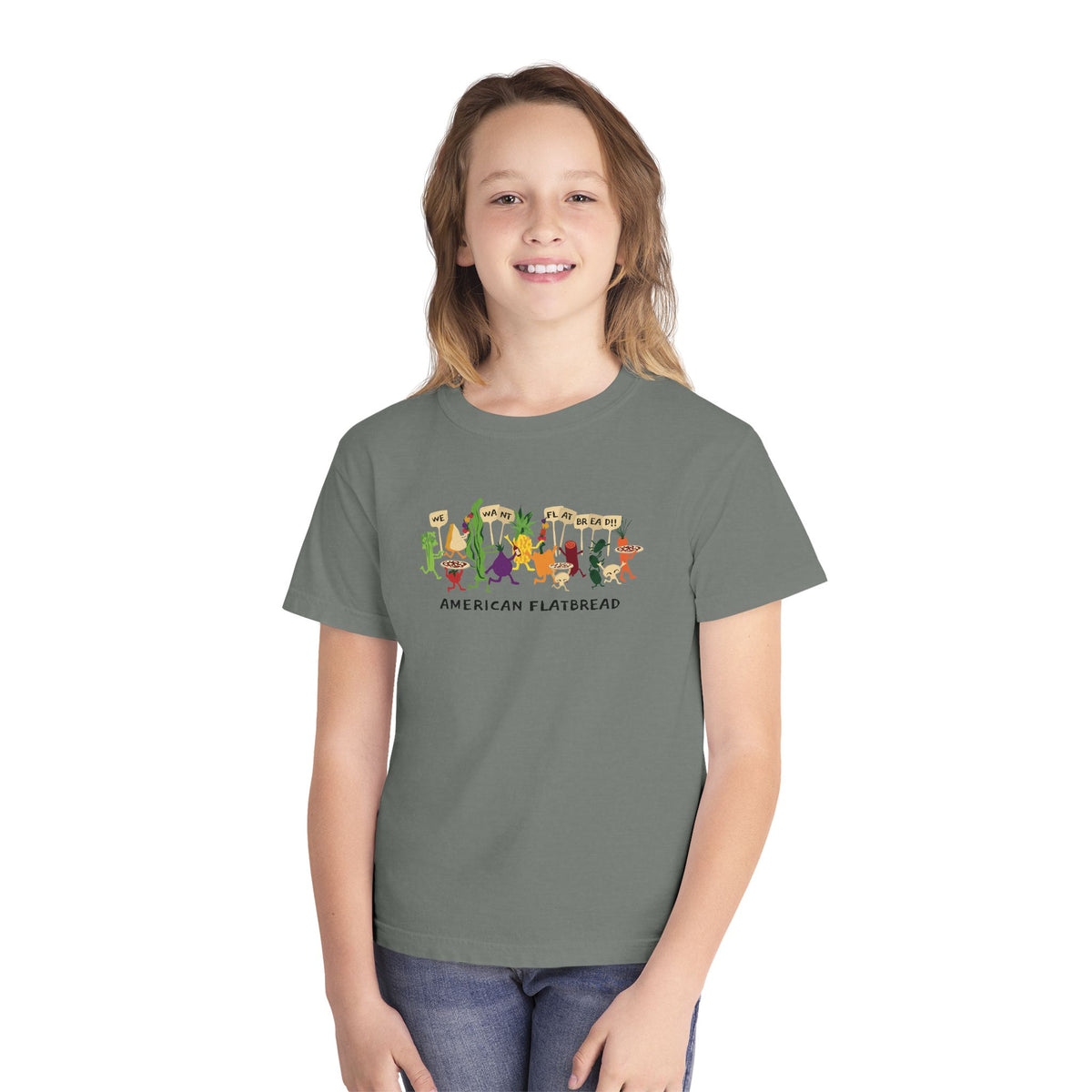 Kids Power to the Pizza Tee || Comfort Colors