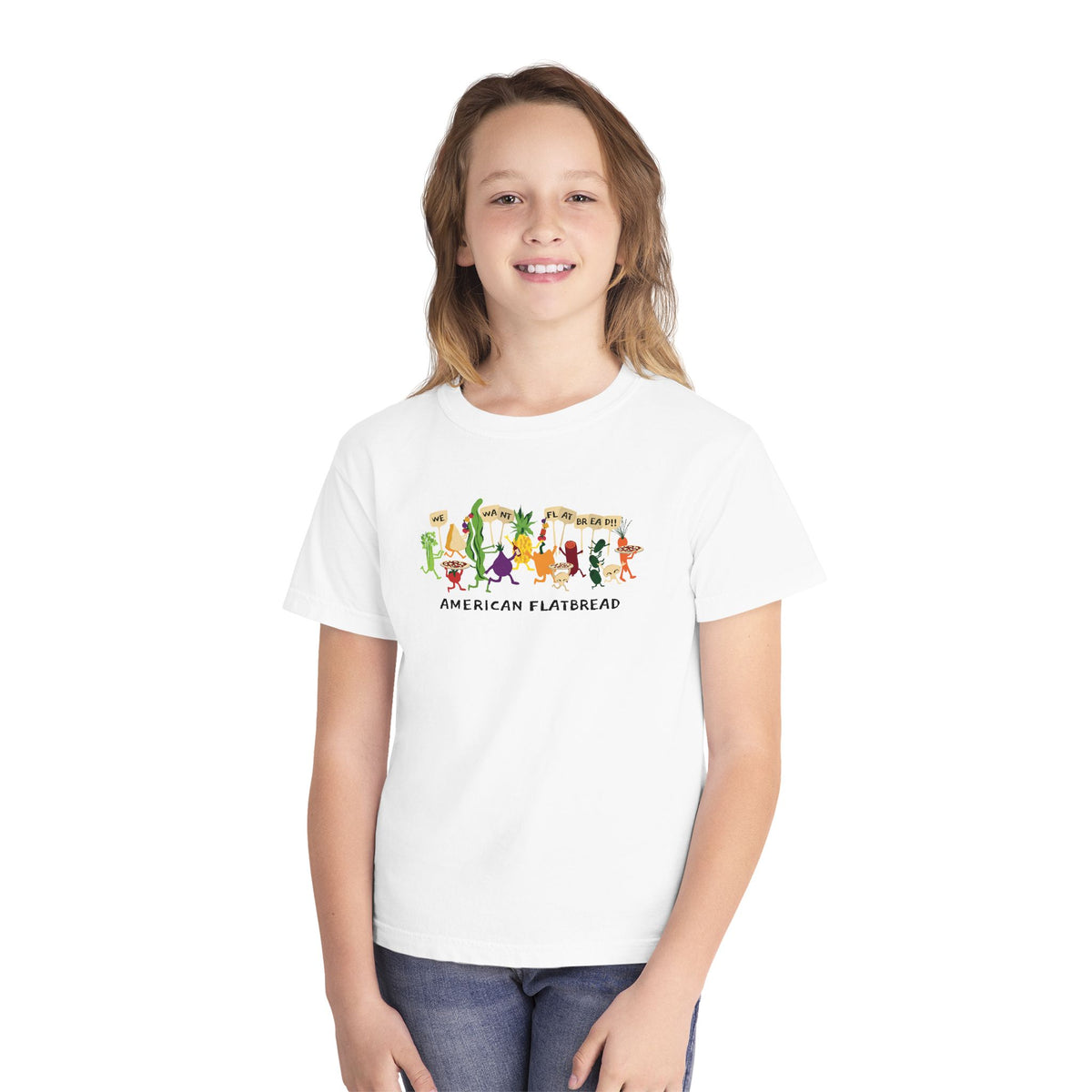 Kids Power to the Pizza Tee || Comfort Colors