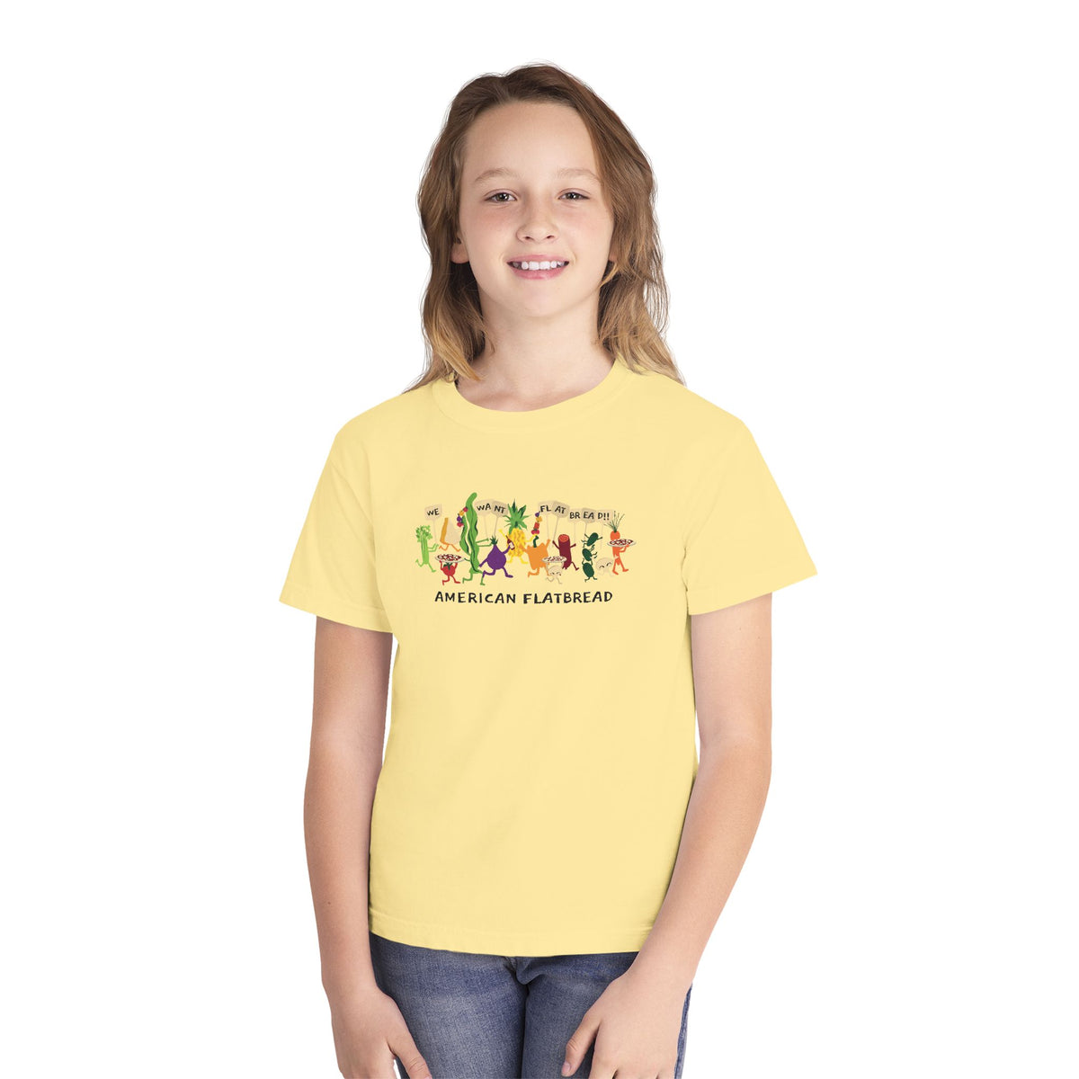 Kids Power to the Pizza Tee || Comfort Colors