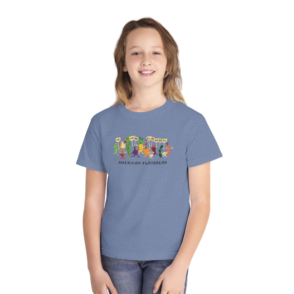 Kids Power to the Pizza Tee || Comfort Colors