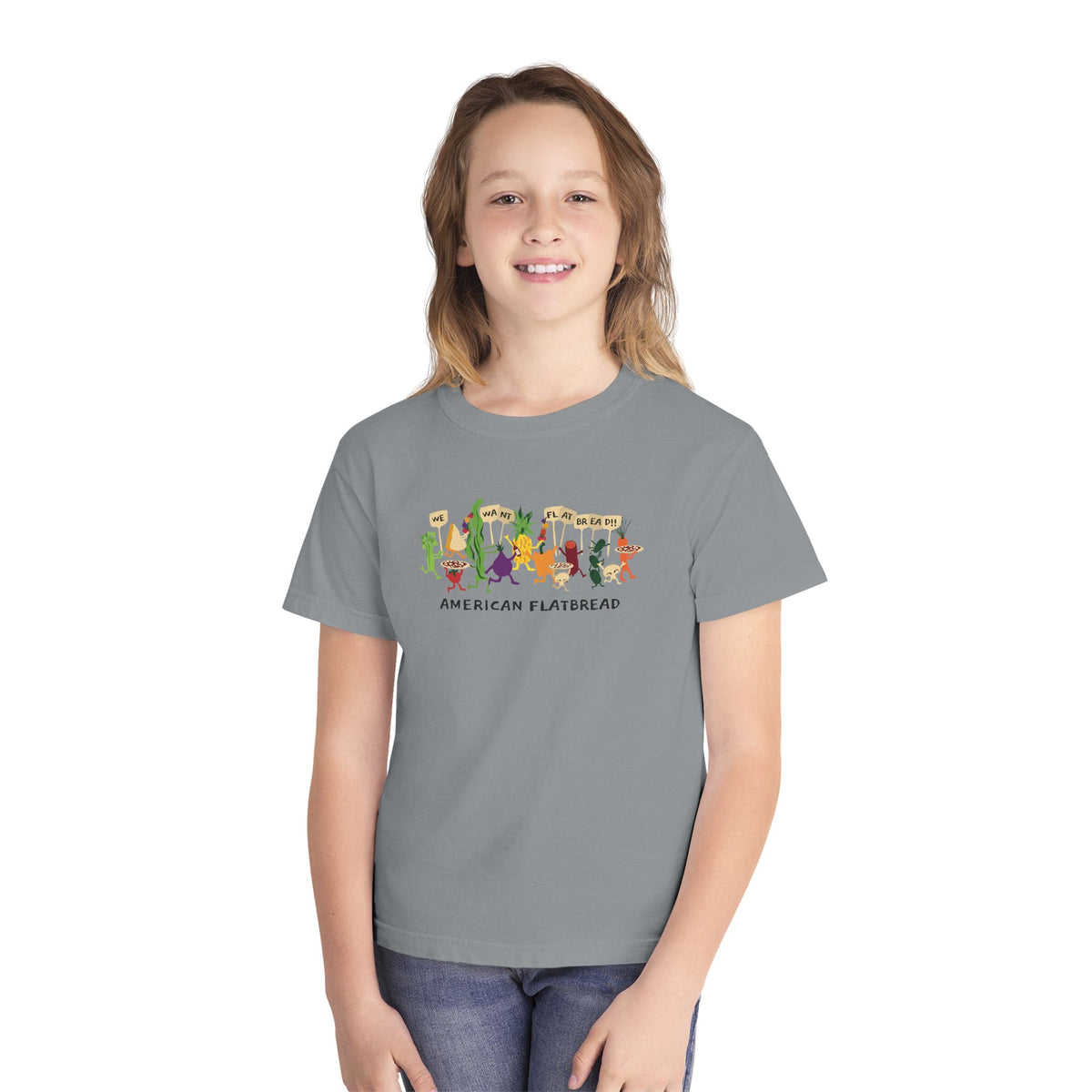 Kids Power to the Pizza Tee || Comfort Colors