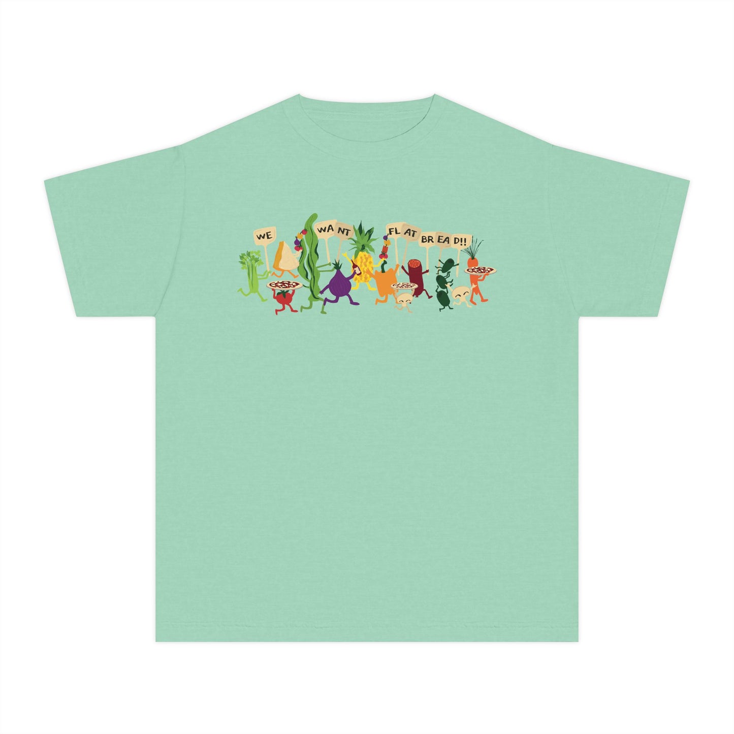 Kids Power to the Pizza Tee || Comfort Colors