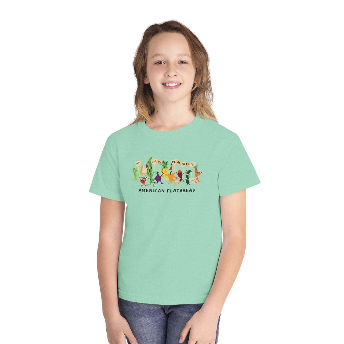 Kids Power to the Pizza Tee || Comfort Colors