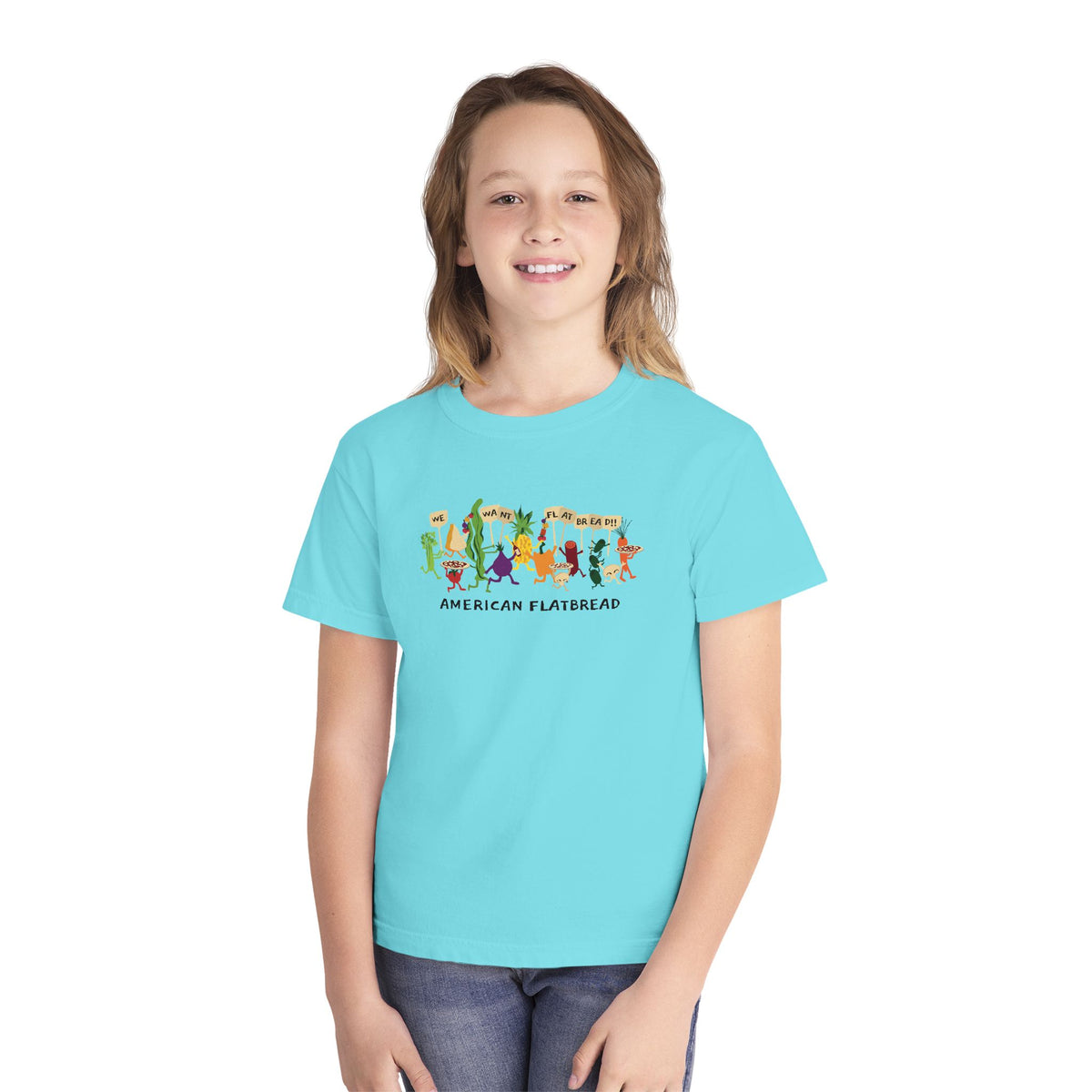 Kids Power to the Pizza Tee || Comfort Colors
