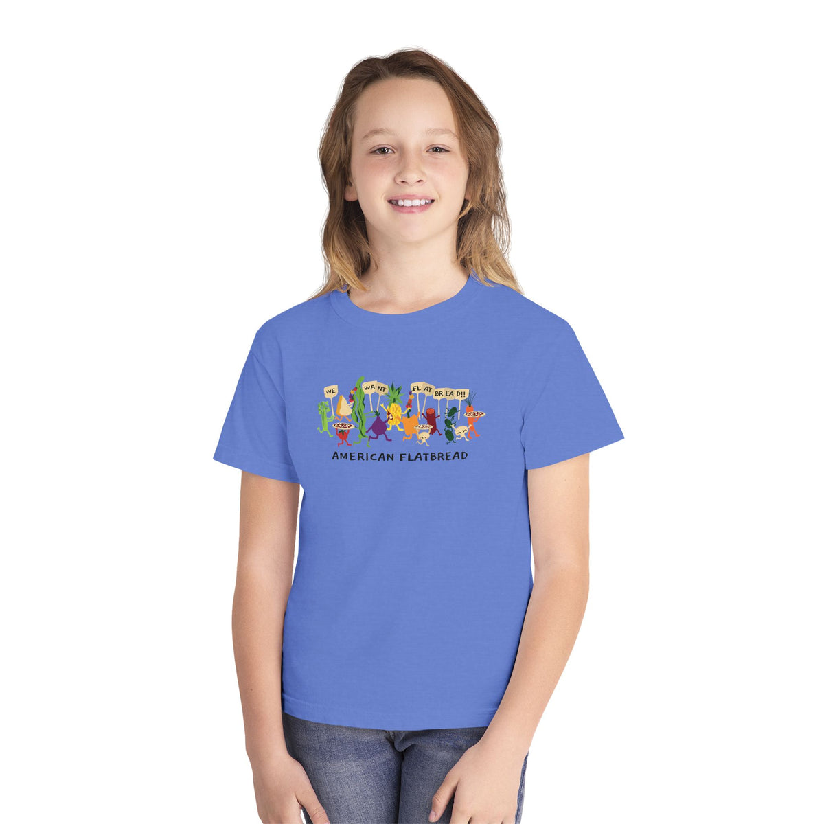 Kids Power to the Pizza Tee || Comfort Colors