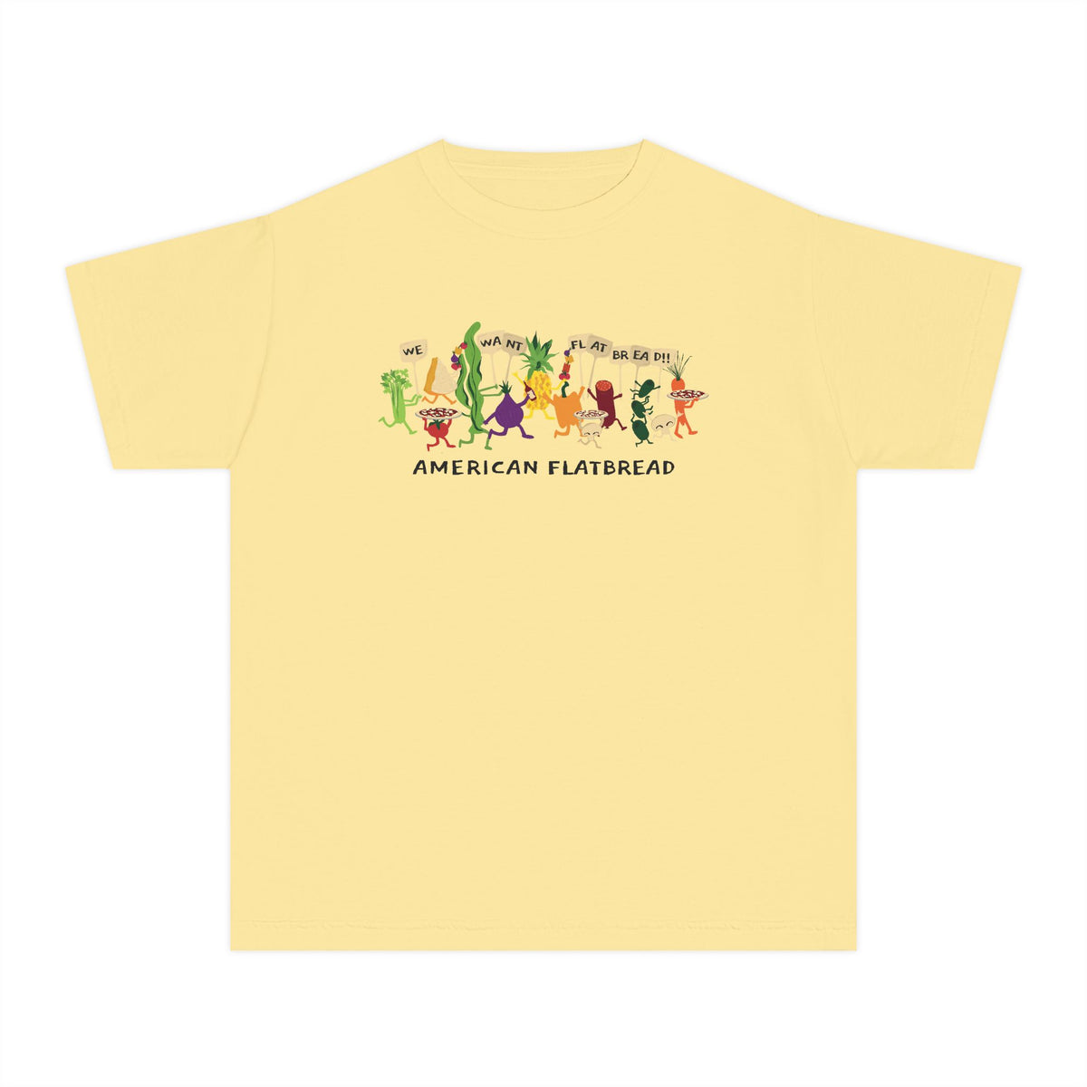 Kids Power to the Pizza Tee || Comfort Colors