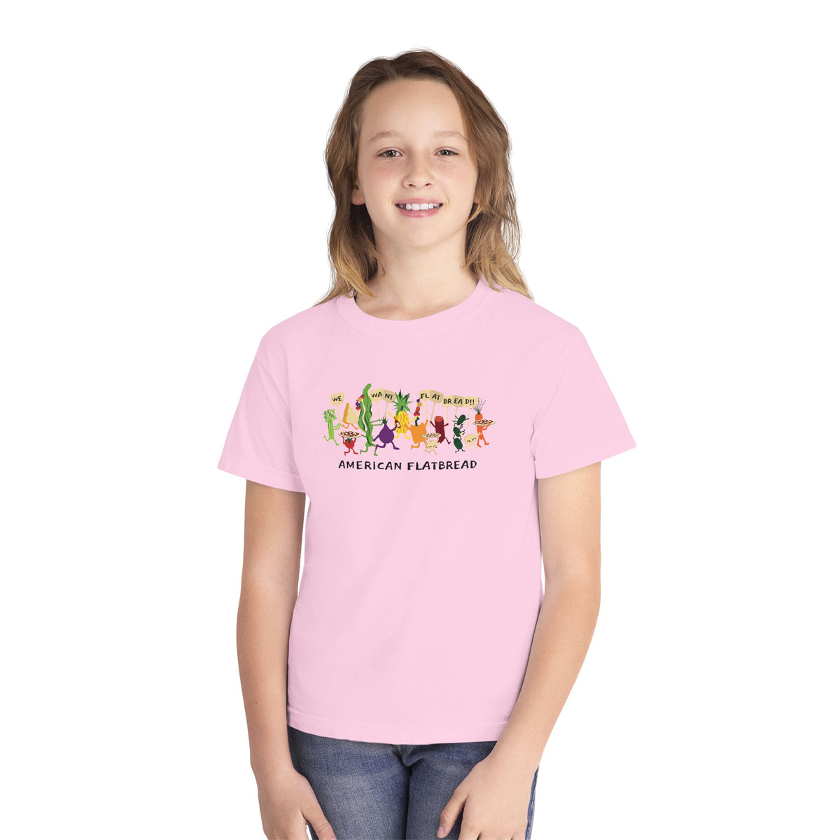 Kids Power to the Pizza Tee || Comfort Colors